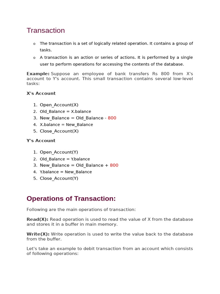 5unit DBMT | PDF | Database Transaction | Operating System Technology