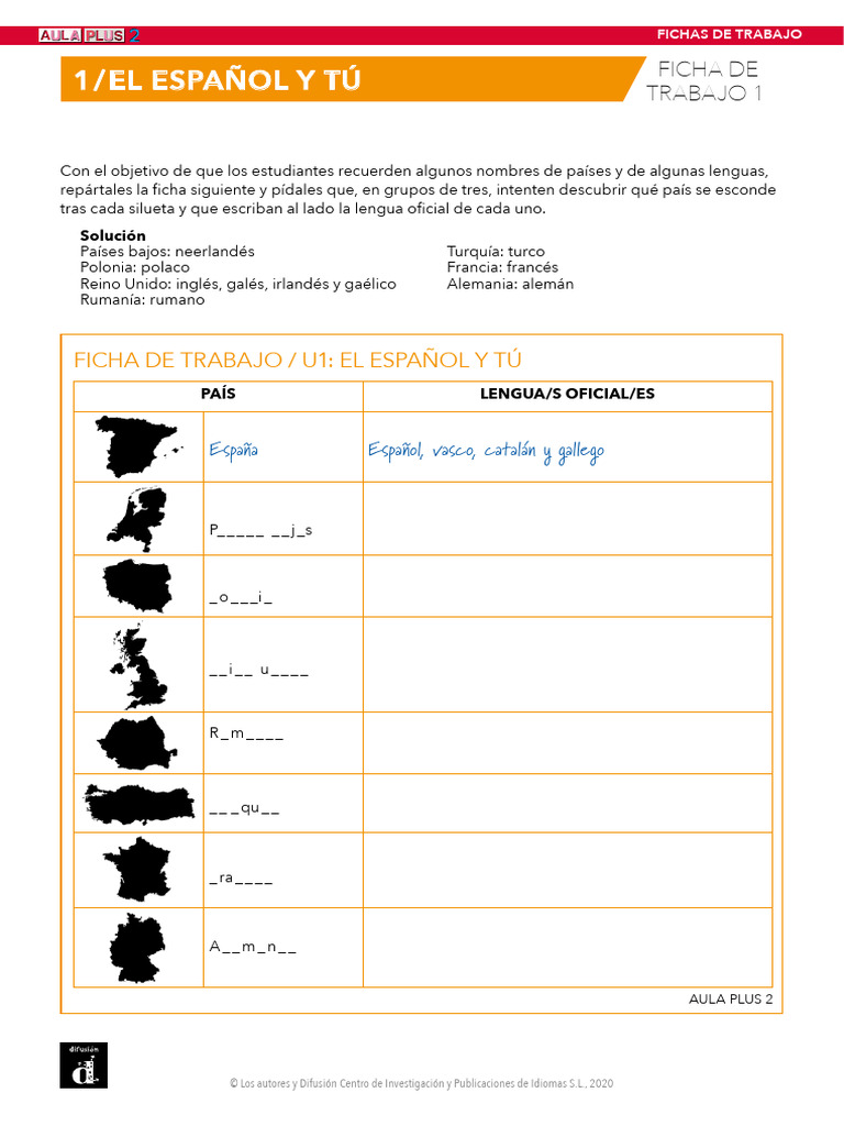 Aula Plus 2 | PDF | Lengua española | Idiomas