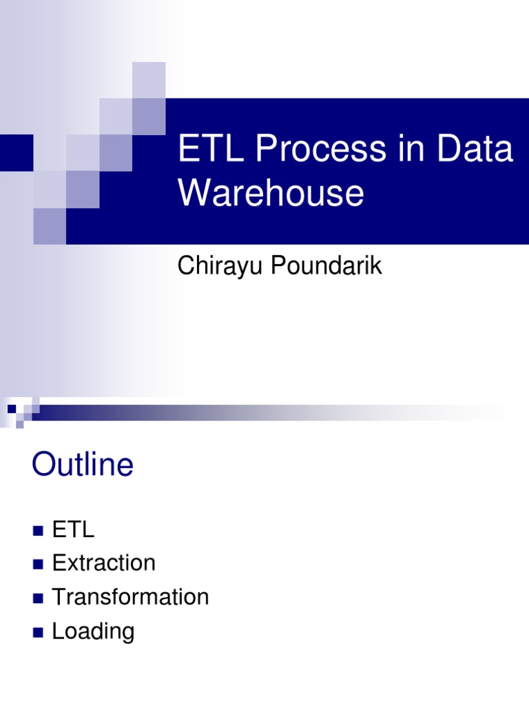 ETL Process in Data Warehouse | PDF | Data Warehouse | Database Index