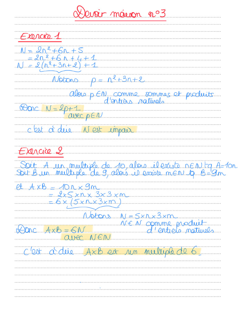 Correction DM3 | PDF