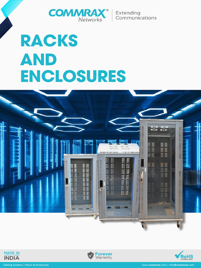 COMMRAX Rack Enclosures (Brochure) | PDF | Equipment | Building Engineering