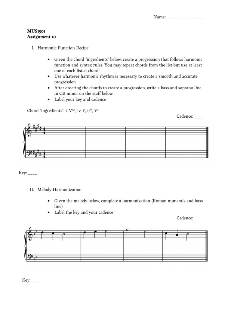 Curated visual reference: Picture Idea: Harmonic Function Recipe