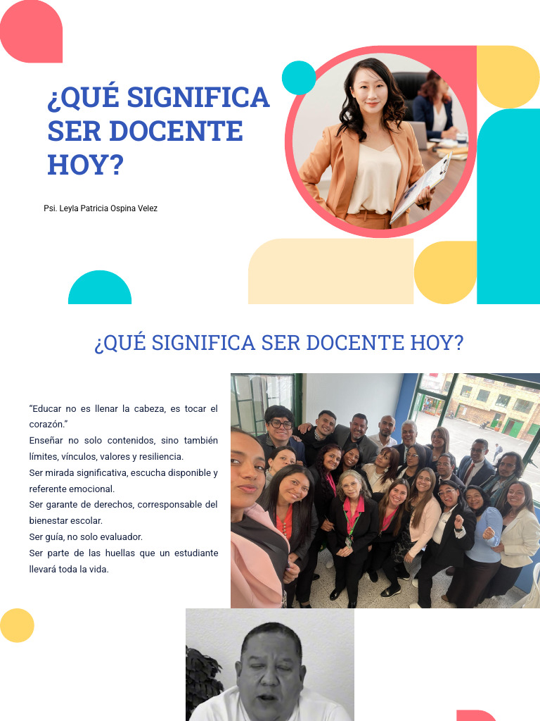 Que-Significa-Ser-Docente-Hoy | PDF | Maestros