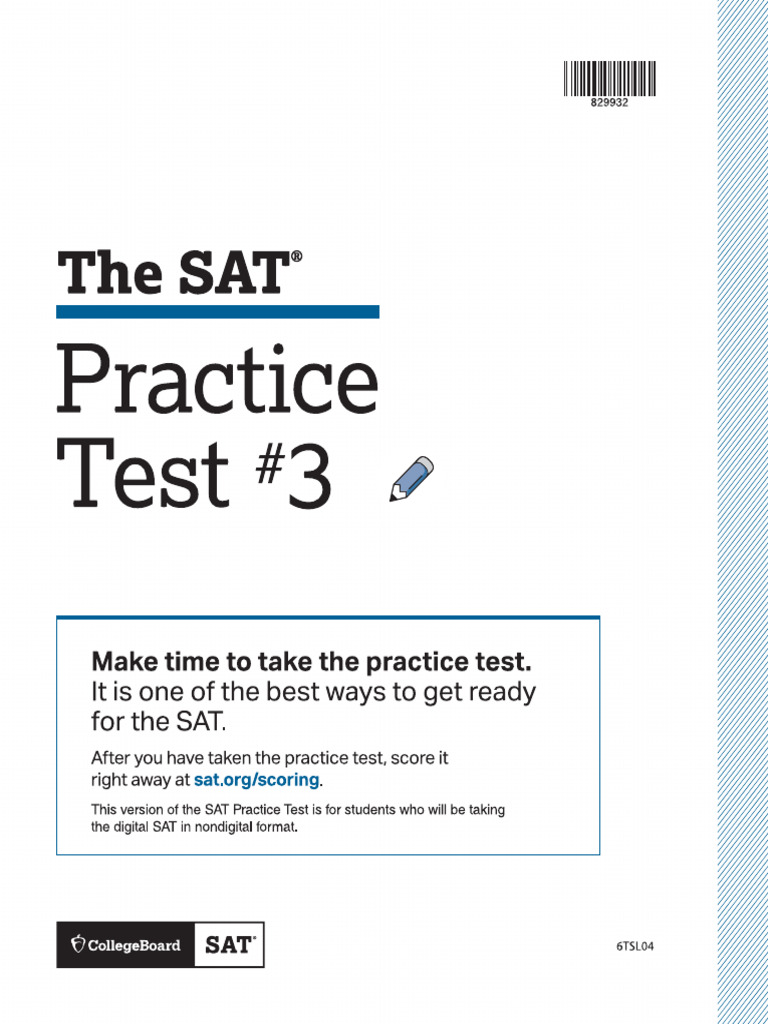 Digital SAT Practice Test 3 | PDF