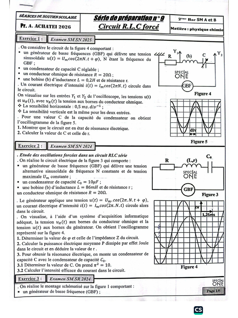 Série RLC Forcé | PDF