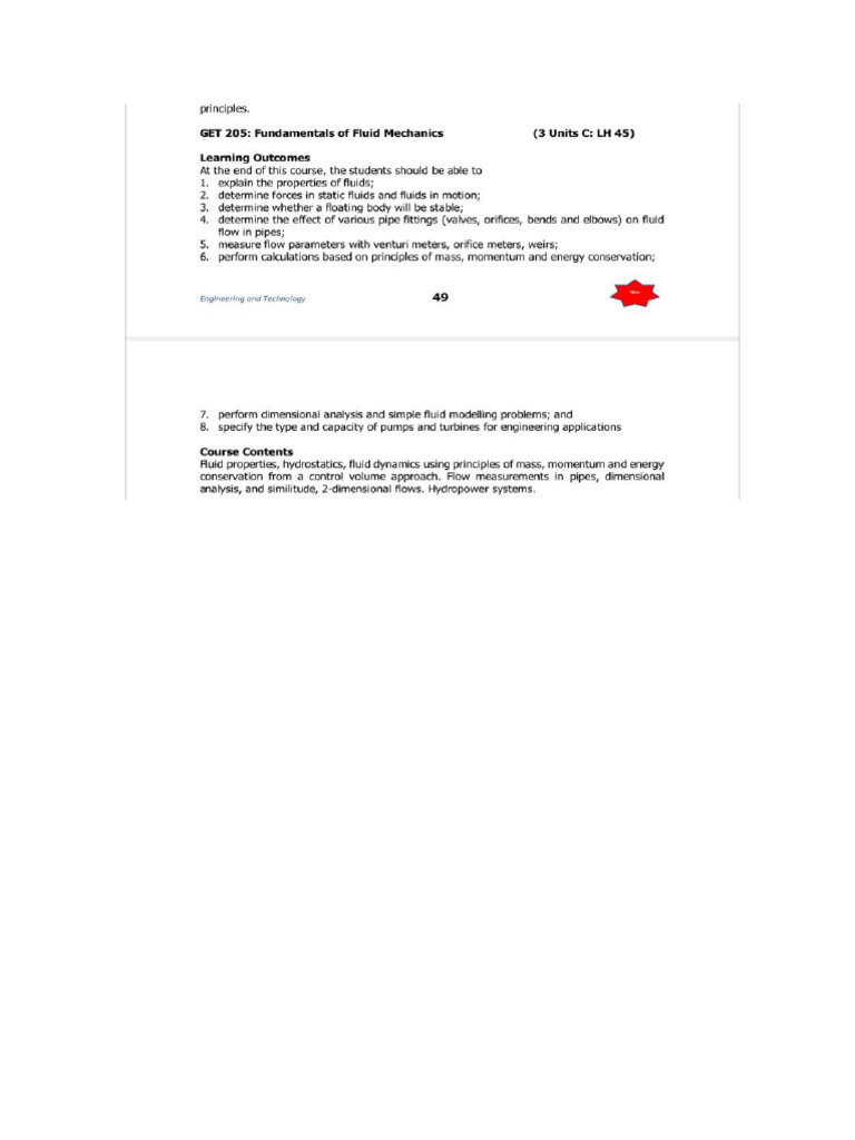 Content Fluid Mechanics | PDF