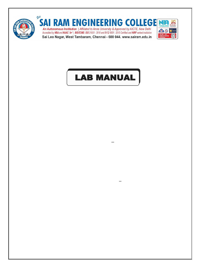 20aipl503 Iot Laboratory Lab Manual | PDF | Arduino | Raspberry Pi