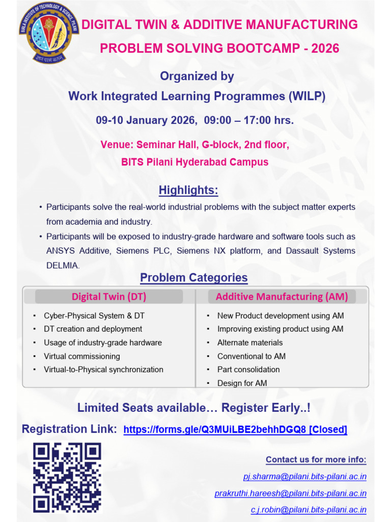 DT&AM Bootcamp 2026 Brochure - V6 | PDF | Engineering | Computing