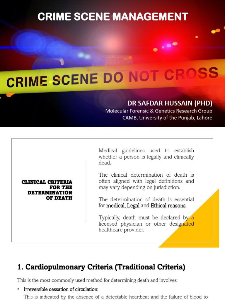 Clinical Criteria For Determination of Death | PDF | Decomposition | Death