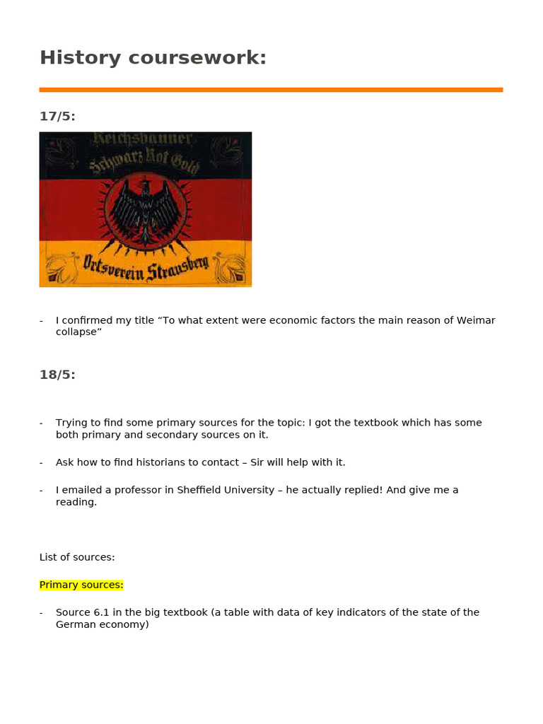 History Coursework | PDF