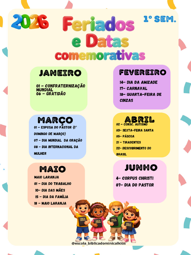 Datas Comemorativas 2026 - 20260108 - 131551 - 0000 | PDF