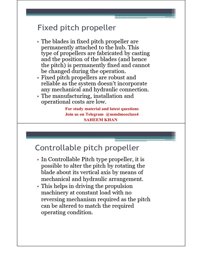 CPP (Controllable Pitch Propeller) | PDF | Propeller | Piston