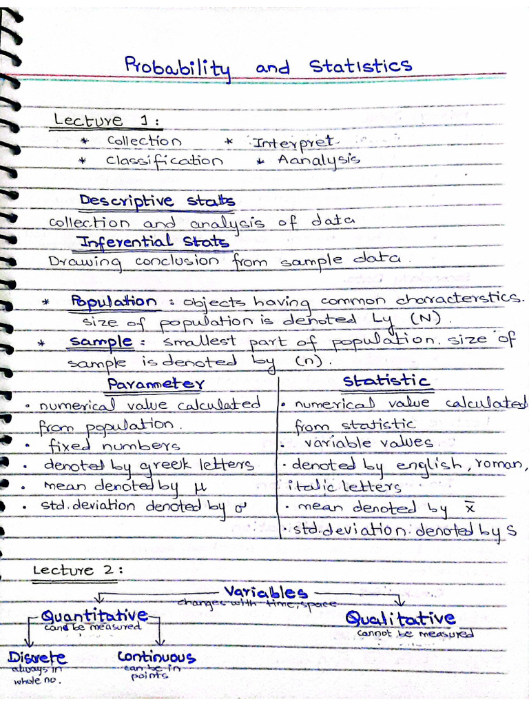 Prob Notes | PDF