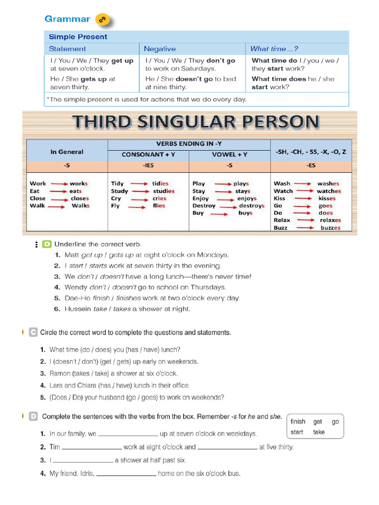 4to Simple Present | PDF