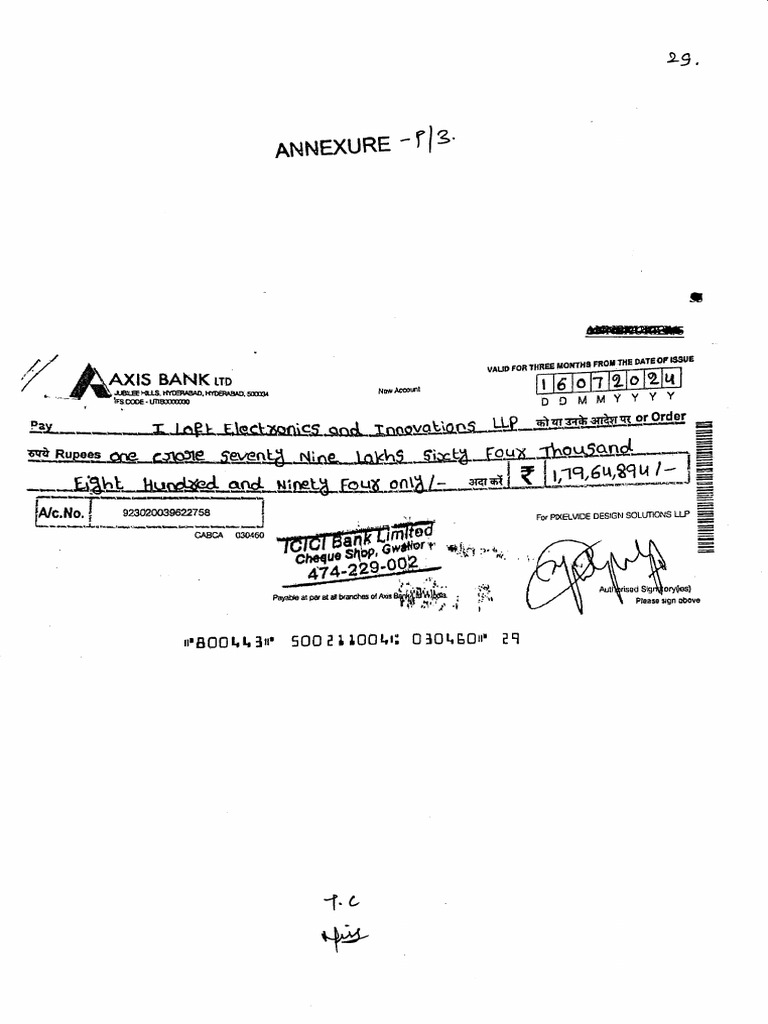 MCRC - 44944 - 2025 - Annexure-P3-Copy of Cheque - 0000-00-00 - 4376487 ...
