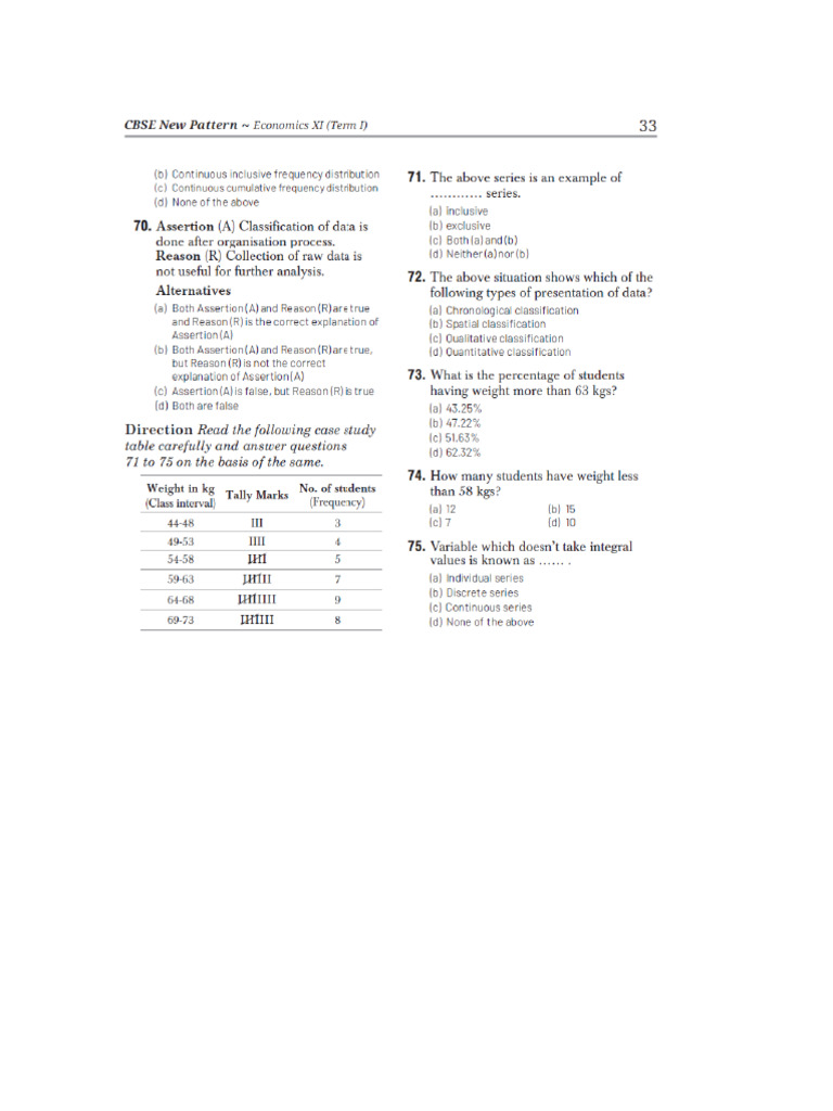 Statistics in Economics Chapter 3 | PDF