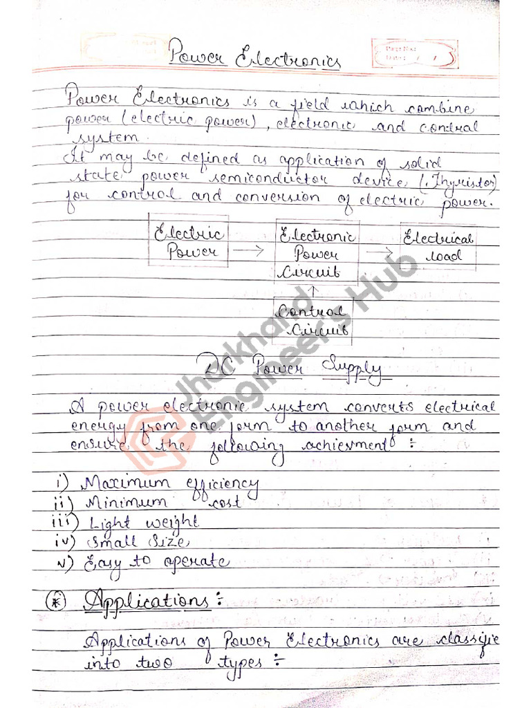 Power Electronics Chapter 1 | PDF