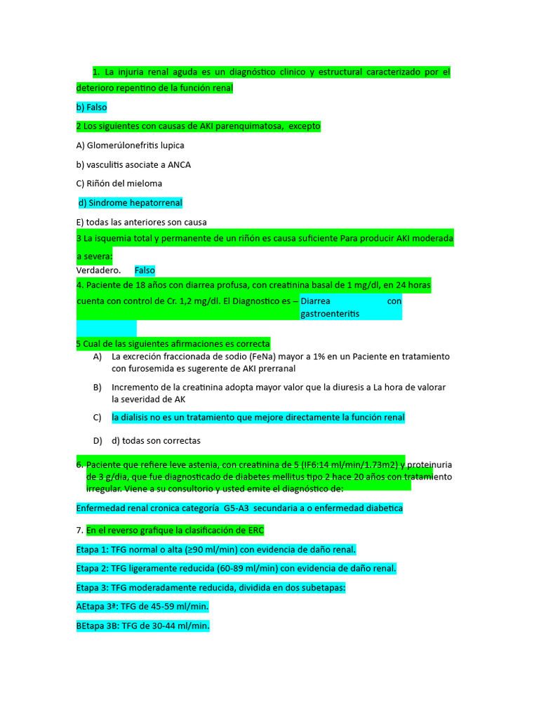 Oficial Nefro 2 | PDF | Enfermedad renal crónica | Nefrología
