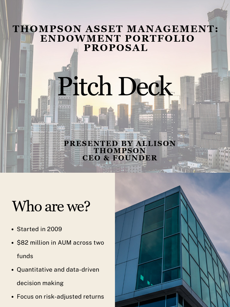 Thompson Asset Management Endowment Portfolio Proposal | PDF ...