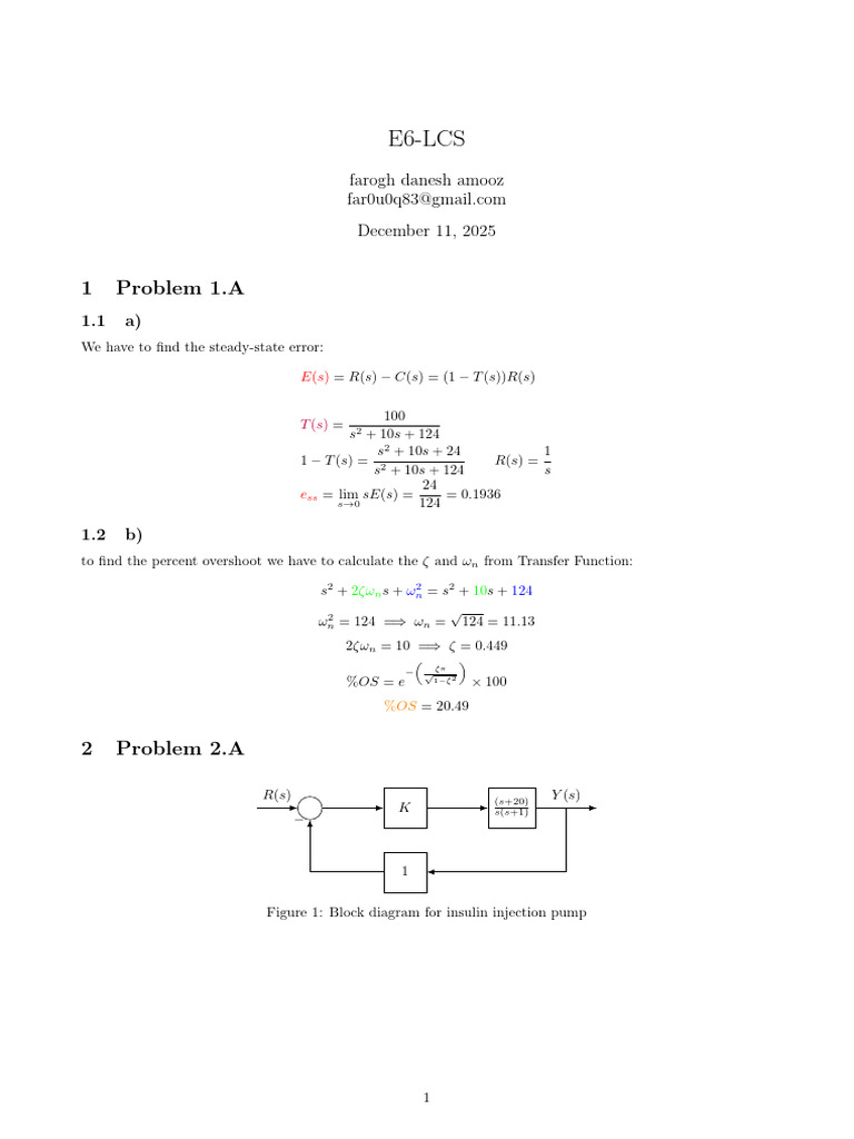 E6 LCS | PDF | Damping