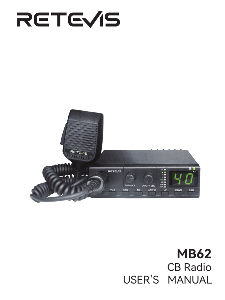 Emisora - Manual Revertis MB62 | PDF | Radio | Frecuencia de radio
