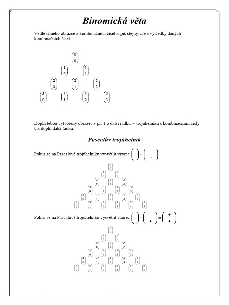 6. Binomicka Veta | PDF