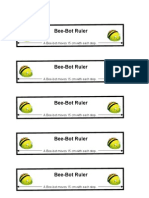 Beebot Rulers