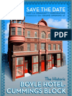 Save The Date (Postcard) : The Grand Opening of The Boyle Hotel