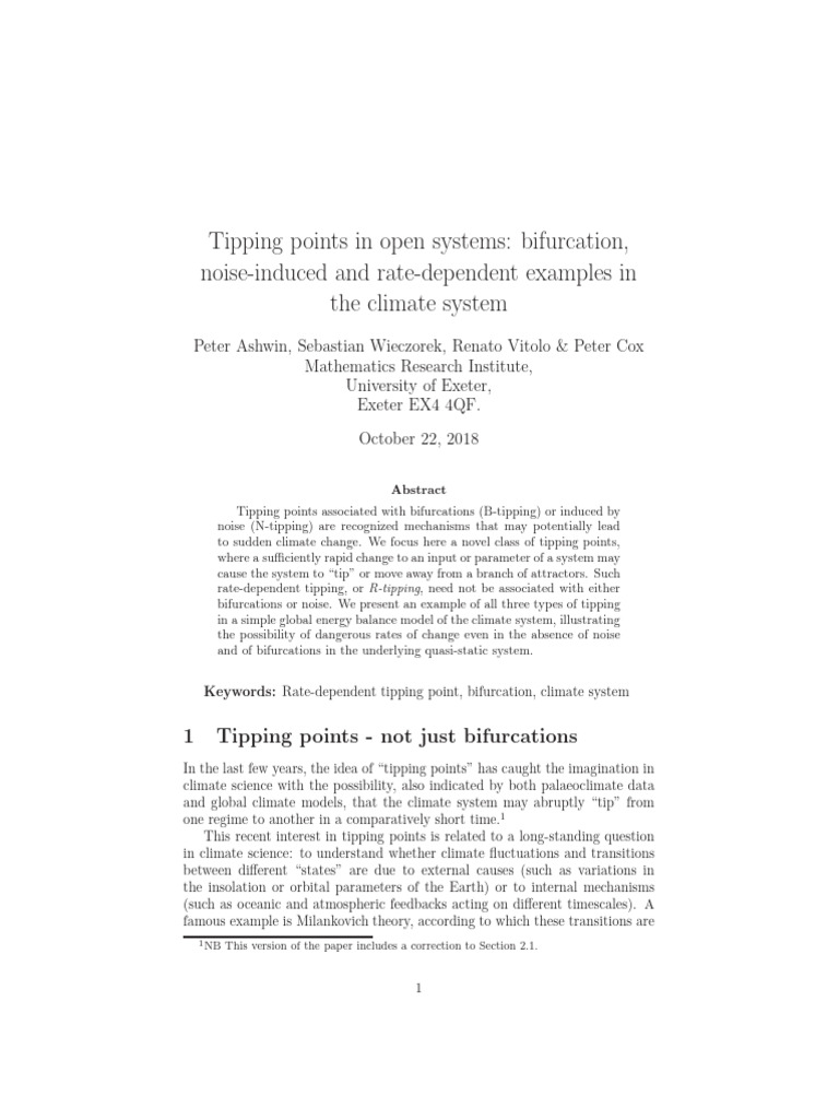 2-Tipping Points in Open Systems Bifurcation Noise-Induced and Rate ...
