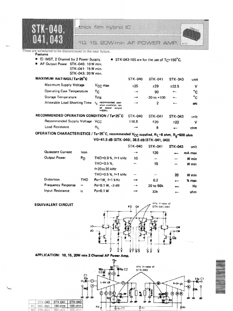 Stk040 Etc | PDF
