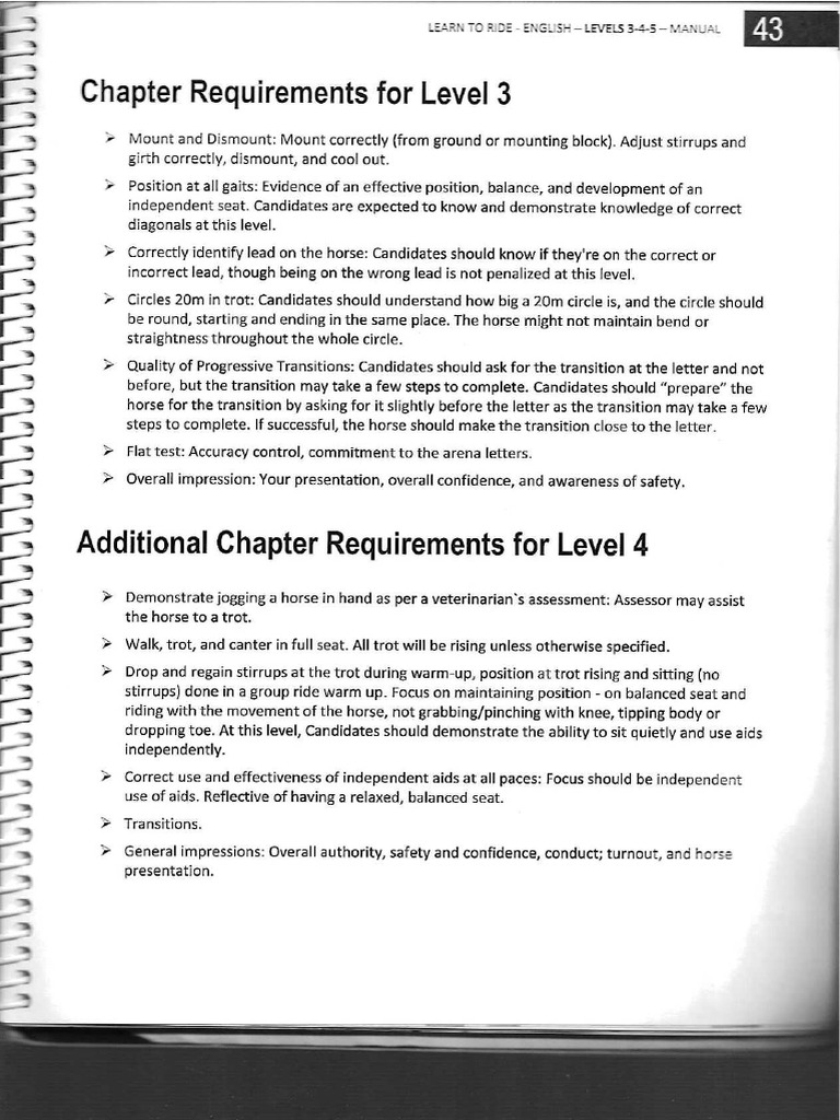 Rider Level 3 and 4 Part 2 | PDF