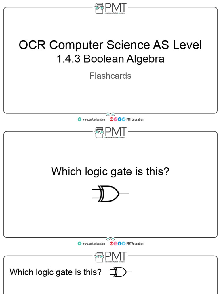 1.4.3. Boolean Algebra | PDF