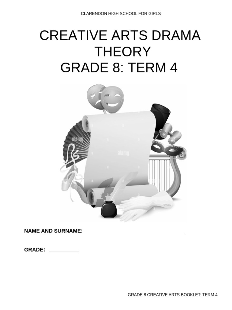 Grade 8 Creative Arts Term 4 Theory Booklet | PDF | Storytelling