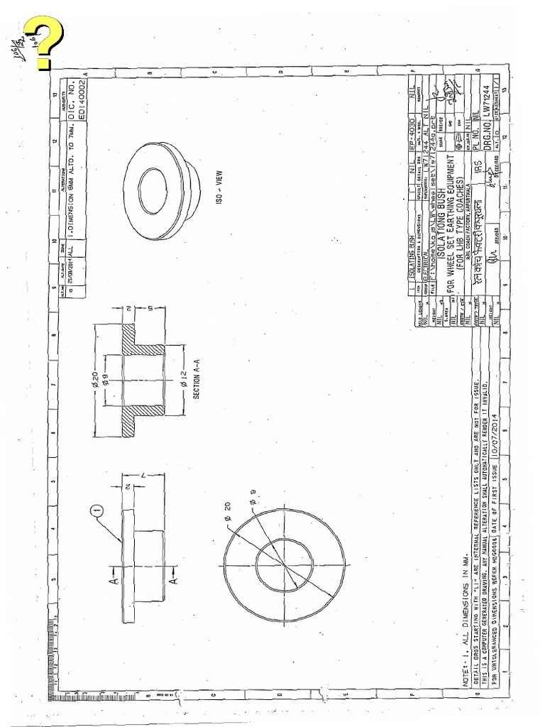Wheel Set Drawing | PDF