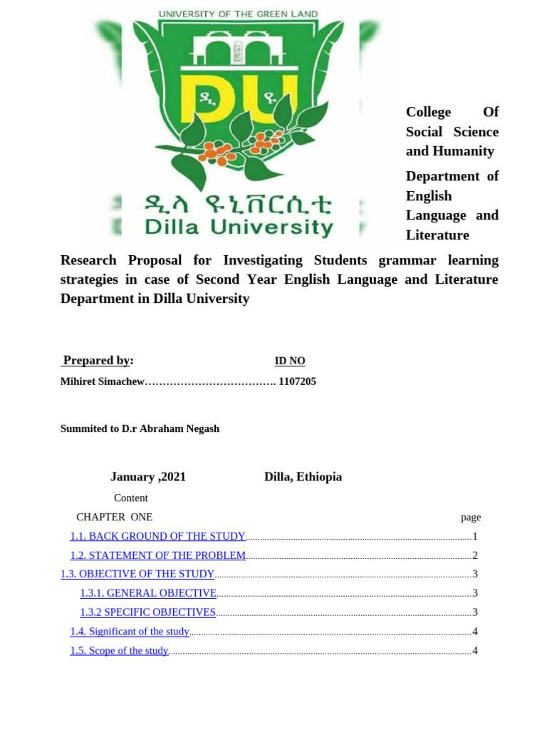 Prepared By:: Id No Mihiret Simachew . 1107205 | PDF