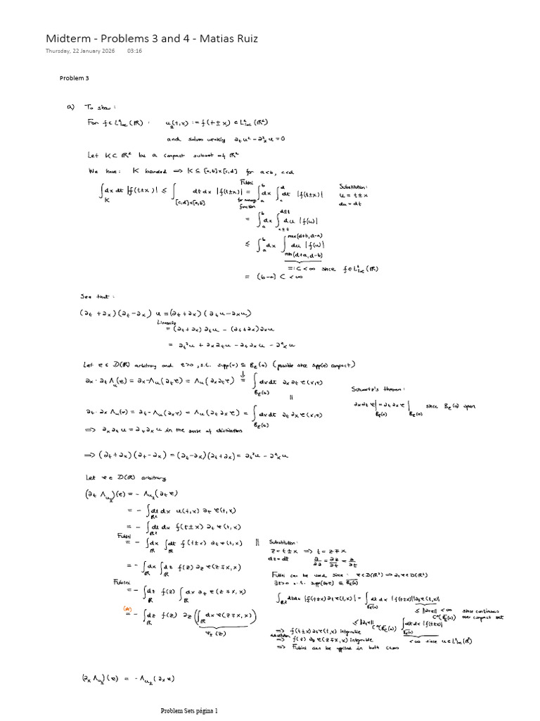 Midterm - Problems 3 and 4 - Matias Ruiz | PDF