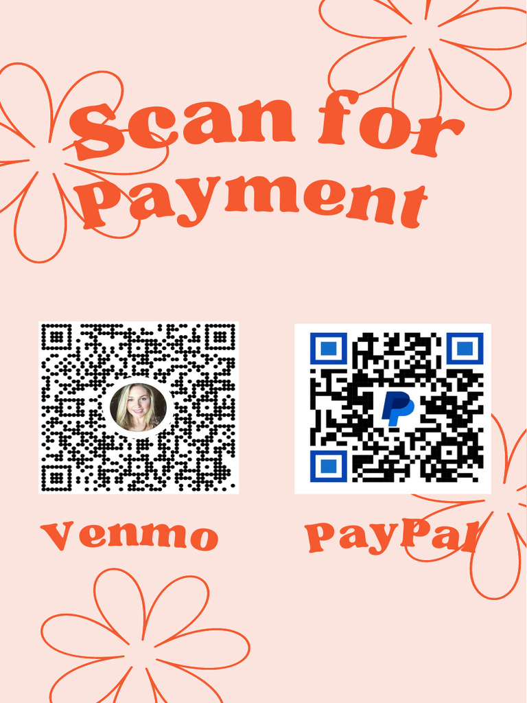 Pastel Orange Bright Orange Organic Warm Beauty QR Code Business ...