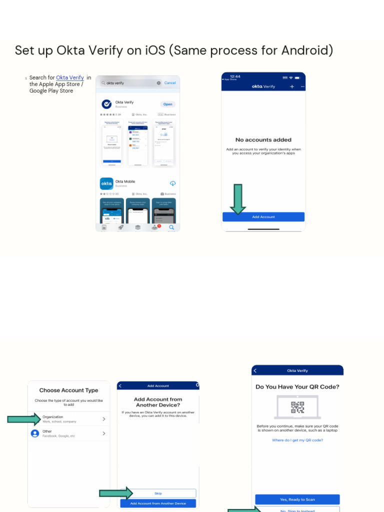 Okta Verify Installation and Set Up 3 (1) 137 | PDF