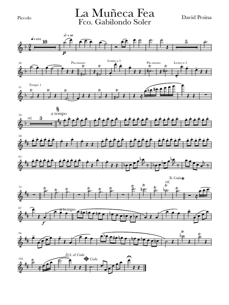 La Muñeca Fea | PDF | Formas musicales | Composiciones Musicales
