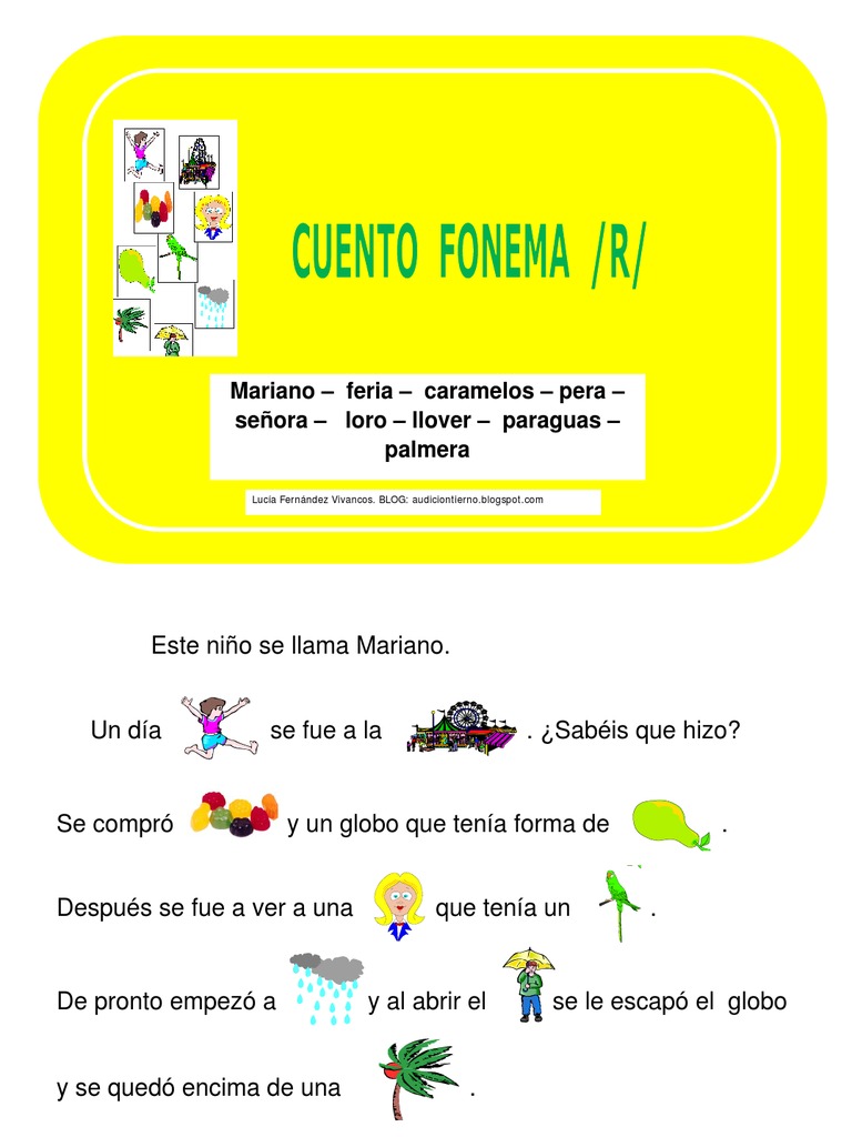 Cuento R Tarjetas | PDF