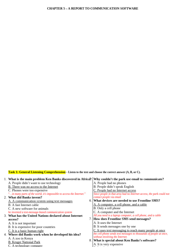 Test Taking Review - Communication Software | PDF | Internet | Telephone