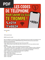 Codes USSD des Services Mobiles en RDC | PDF
