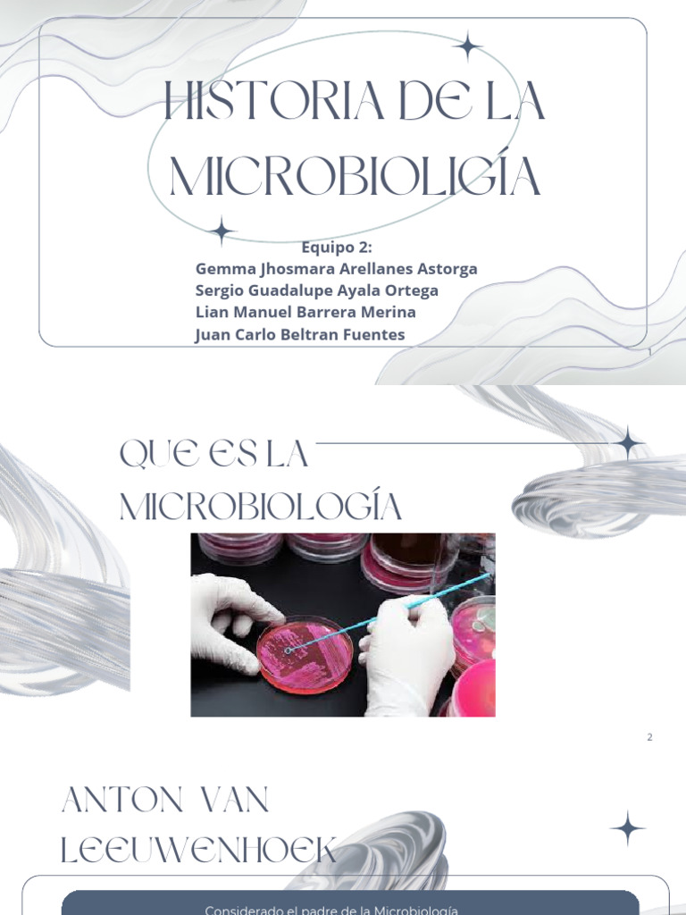 Historia de La Microbiología, Equipo 2 PDF | PDF
