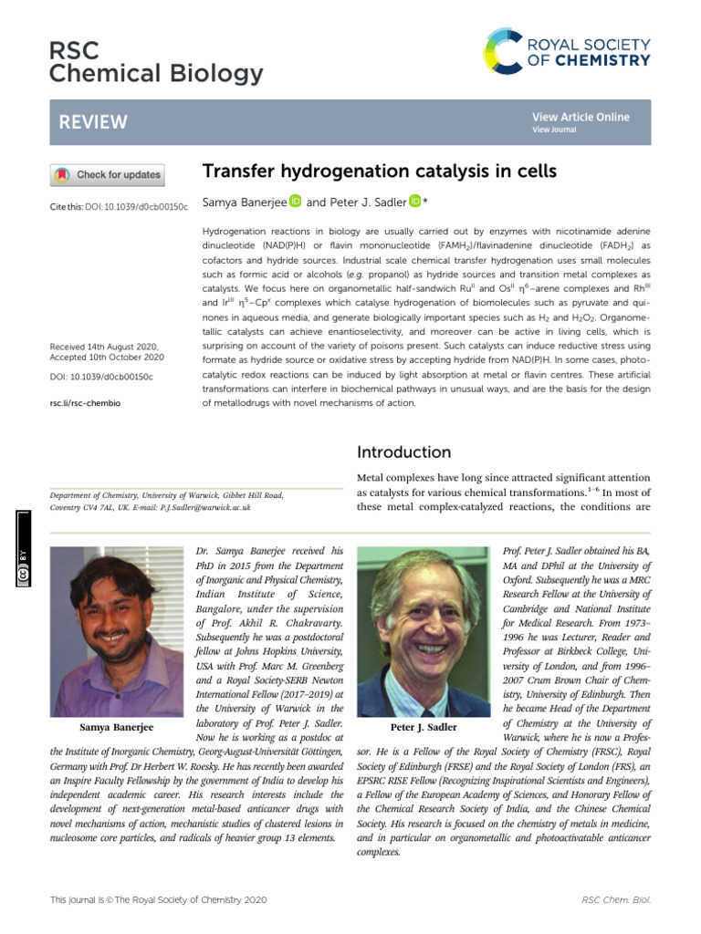 Sadler 2 | PDF | Nicotinamide Adenine Dinucleotide | Nicotinamide ...