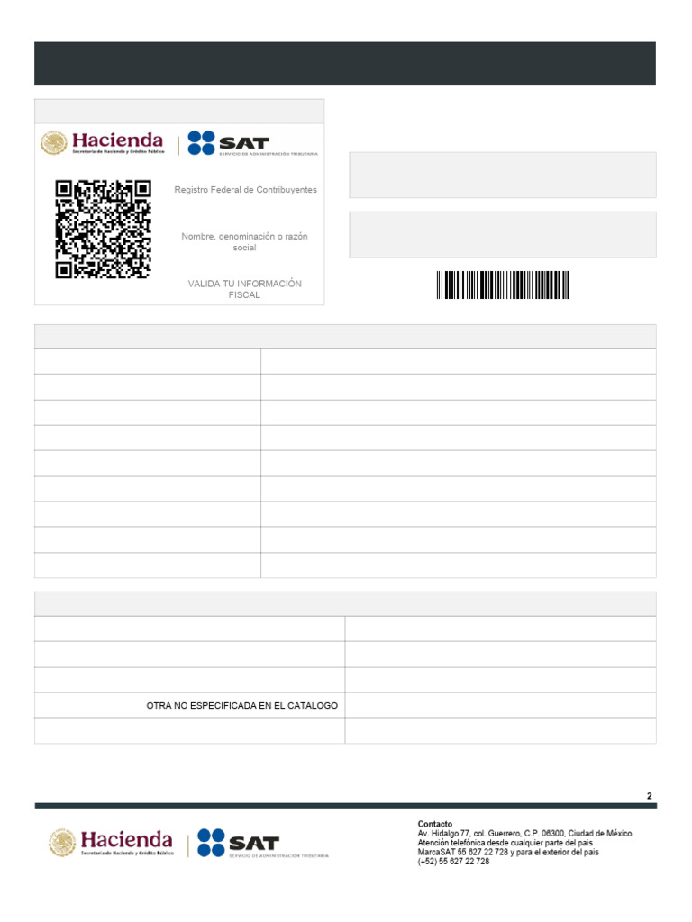 Perg460911hl7 Rfc | PDF | Ciudad de México | México