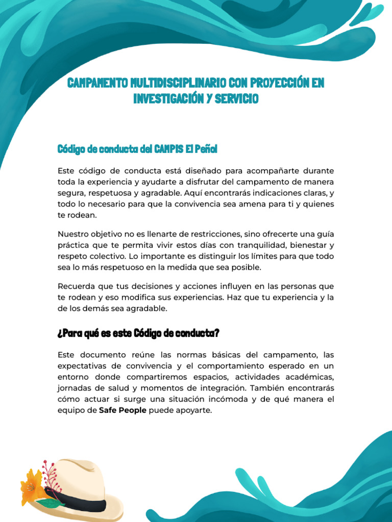 COC Extendido y Safe People.docx | PDF | Comportamiento | Bebidas ...