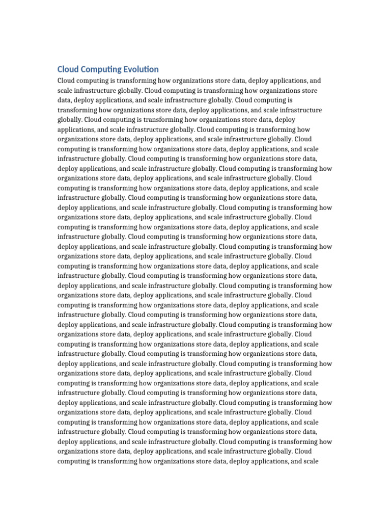 Cloud Computing Whitepaper | PDF | Cloud Computing | Computing