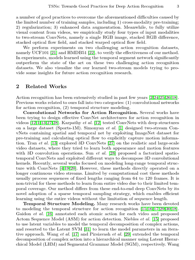 2 Related Works: Convolutional Networks For Action Recognition | PDF ...