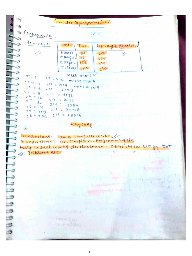COA Notes | PDF