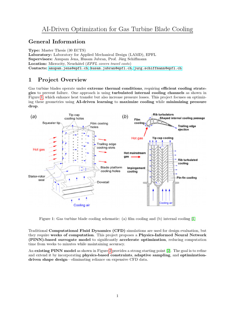 AI Driven Optimization For Gas Turbine Blade Cooling | PDF ...